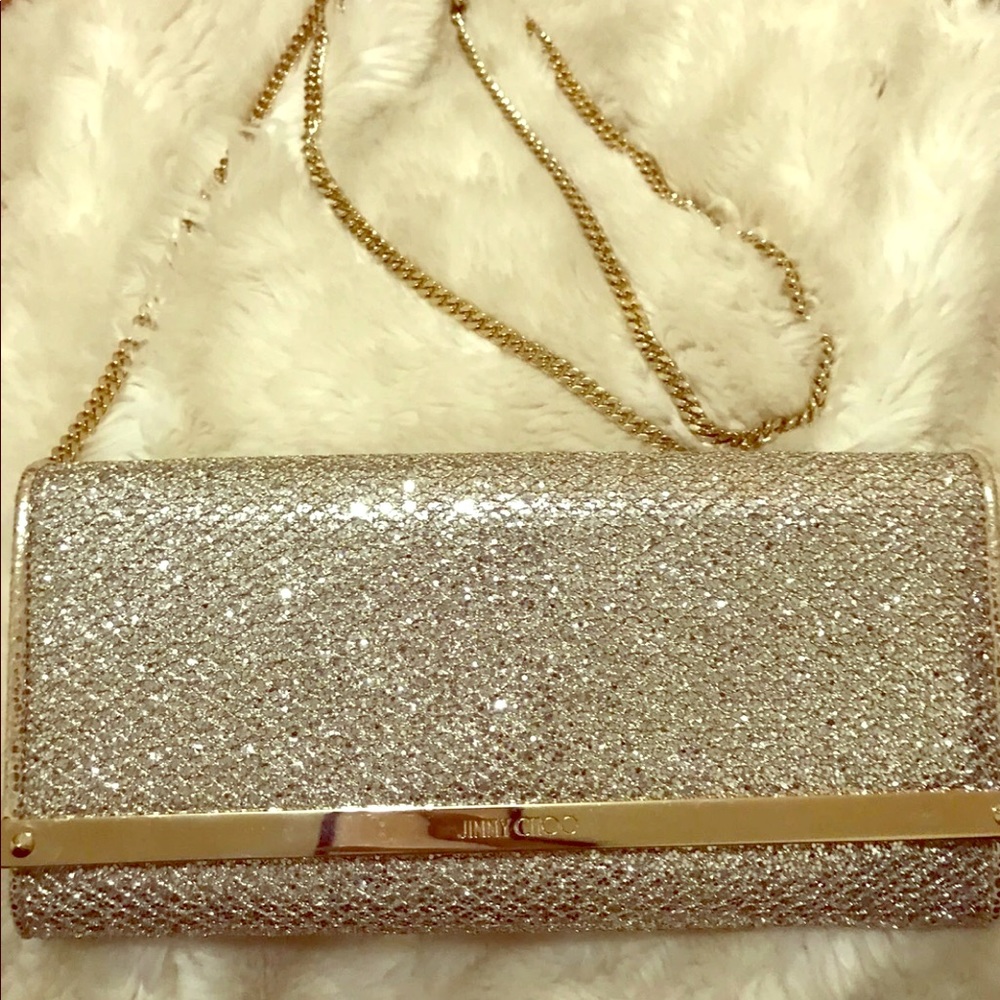 Jimmy choo milla clutch worth $900 unused